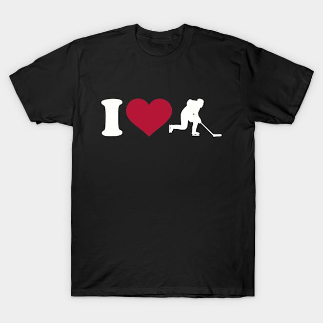 I love Hockey T-Shirt by Designzz